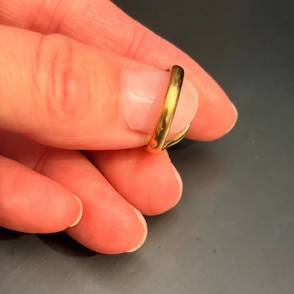 David Yurman Initial “E” Pinky Ring - 18K yellow gold & diamond - Picture 11 of 15